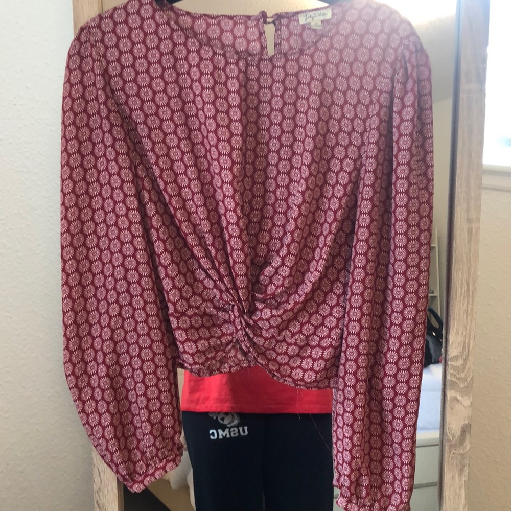 Red blouse